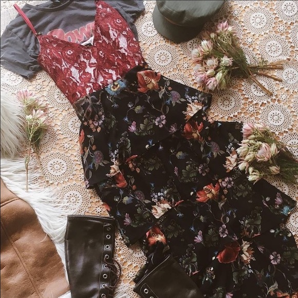 •fridayiminlove• {Cascade Dreams} Maxi Dress (navy / burgundy) - Picture 6 of 17